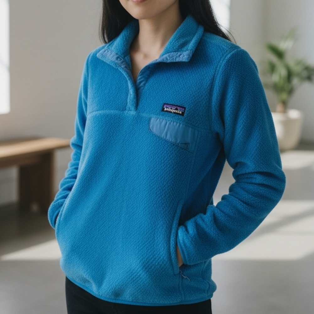 Patagonia Blue Fleece Pullover